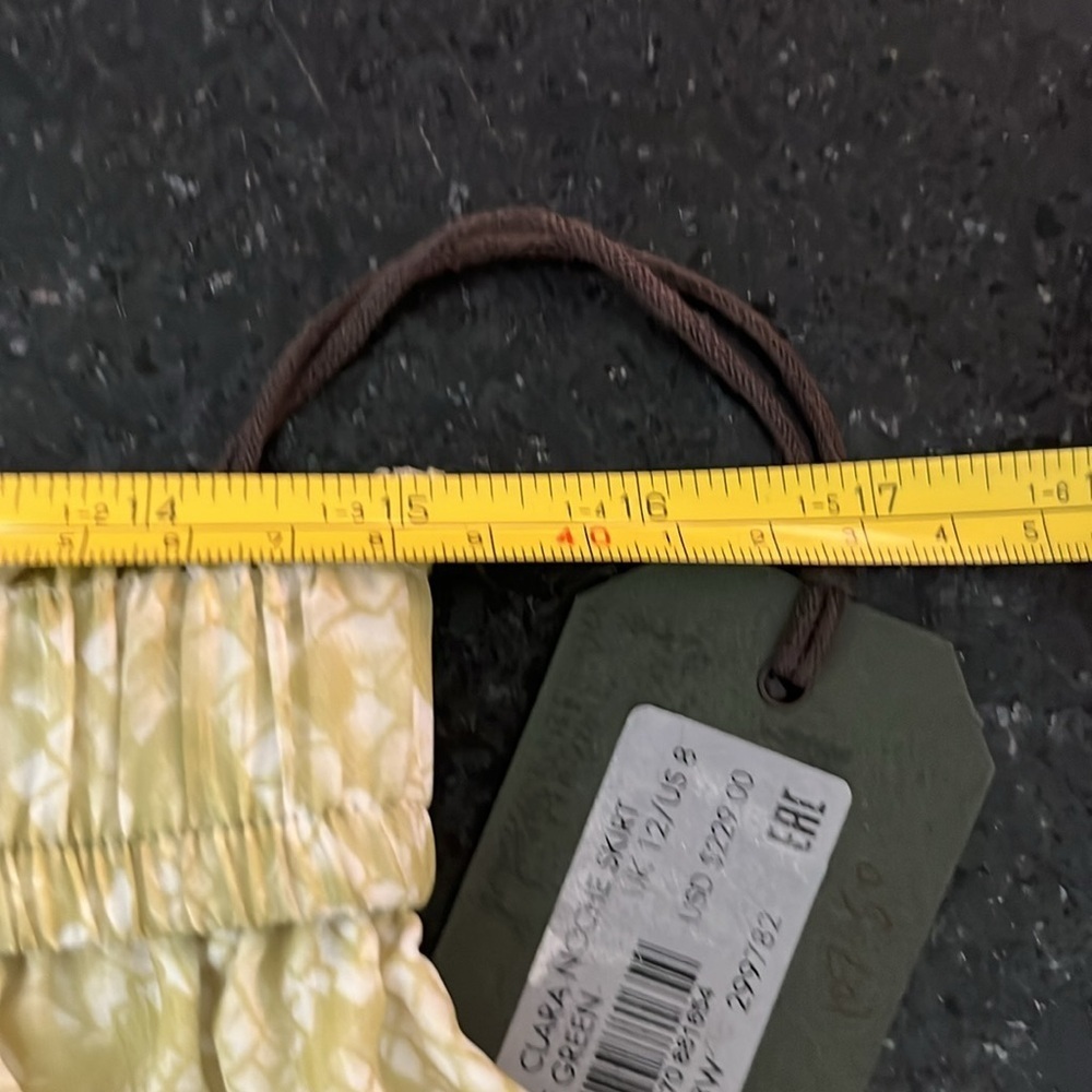 ALLSAINTS Clara Noche Pleated Midi Skirt in Lime Green - Picture 14 of 15
